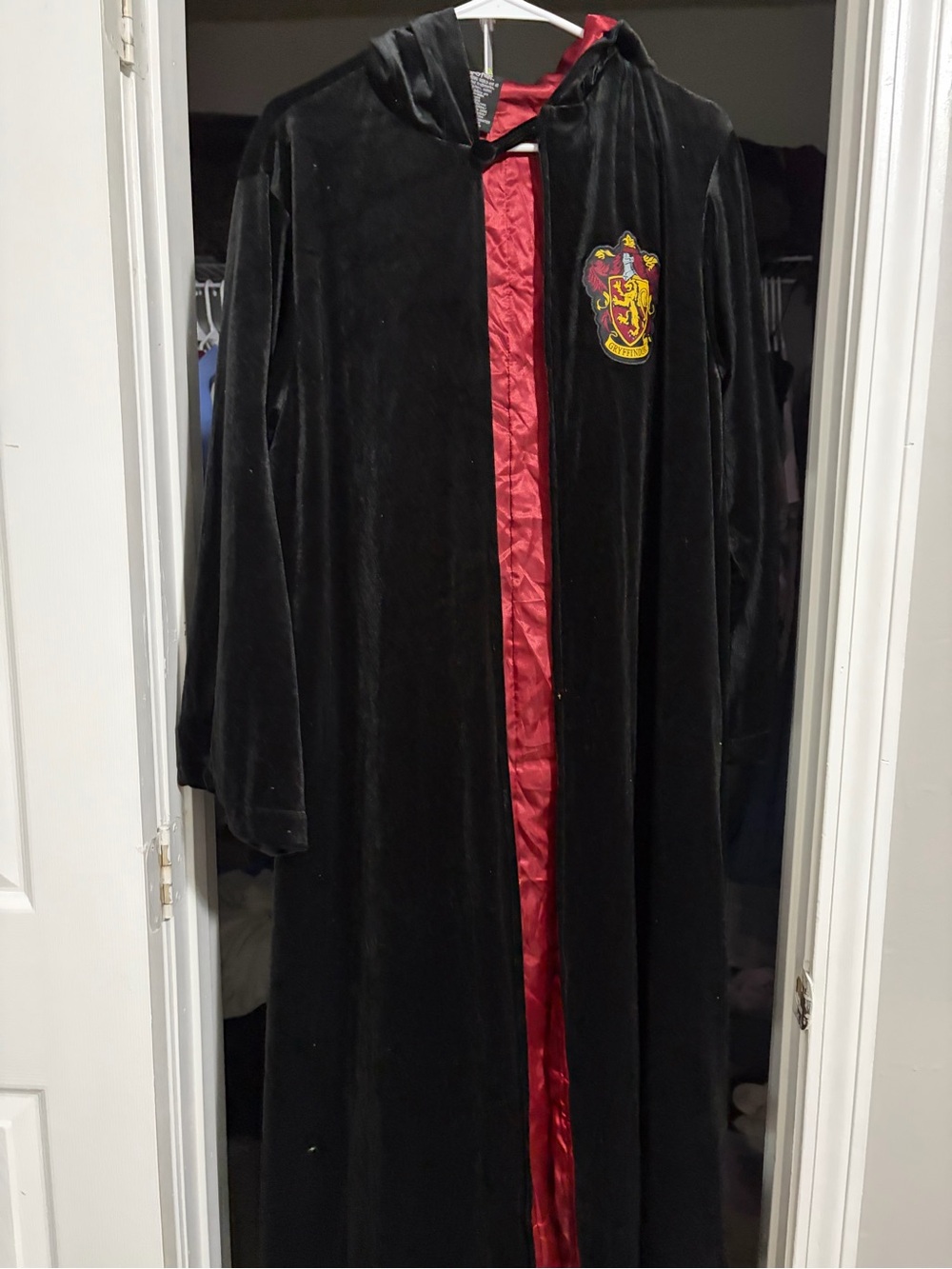 Warner Bros. Black and Red Gryffindor Cloak Kids Costume